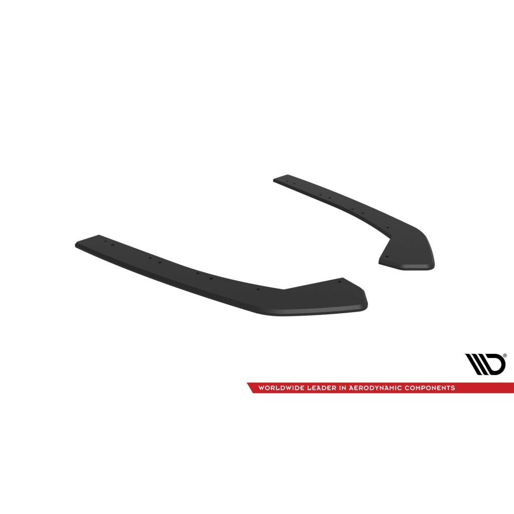 Maxton Design "Street Pro" boční difuzory pod zadní nárazník pro Volkswagen Jetta Mk7 GLI, plast ABS bez povrchové úpravy, černou linkou