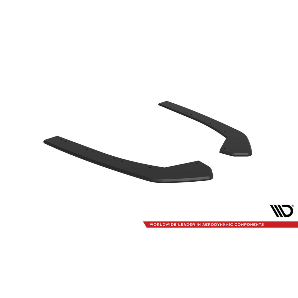 Maxton Design "Street Pro" boční difuzory pod zadní nárazník pro Volkswagen Jetta Mk7 GLI, plast ABS bez povrchové úpravy, s černou a červenou linkou