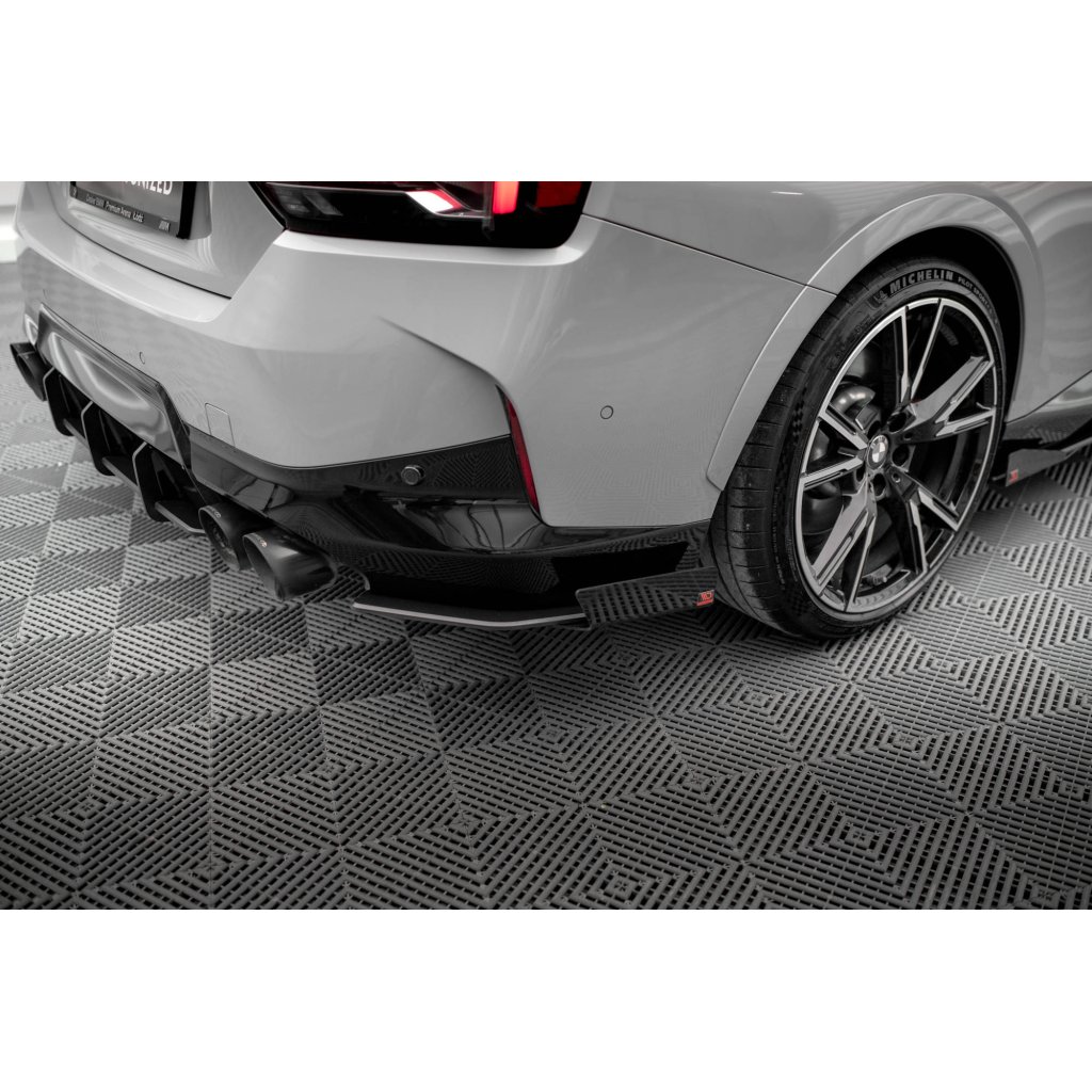 Maxton Design "Street Pro" boční difuzory pod zadní nárazník s křidélky pro BMW řada 2 G42 M240i, plast ABS bez povrchové úpravy