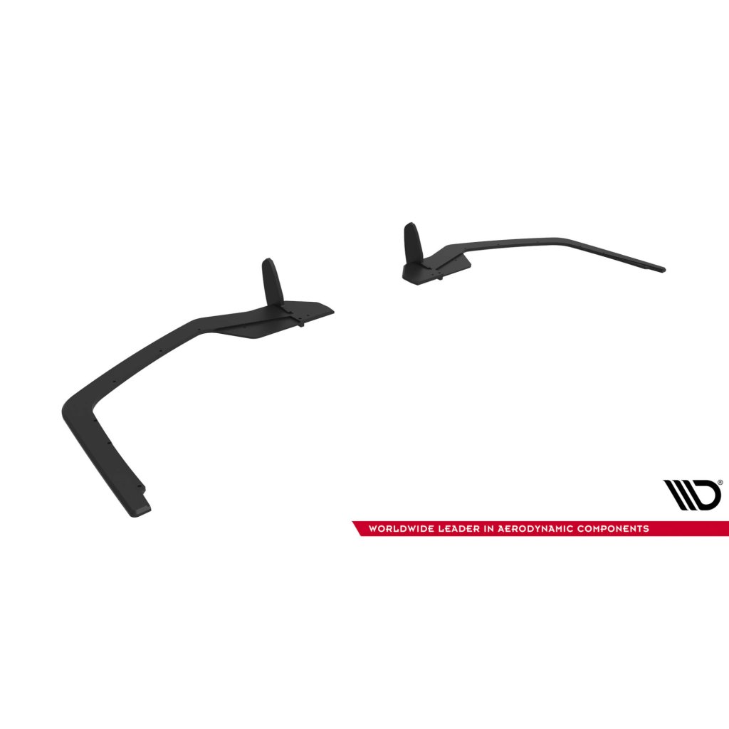 Maxton Design "Street Pro" boční difuzory pod zadní nárazník v.2 pro Honda Civic Mk10 Sport, plast ABS bez povrchové úpravy