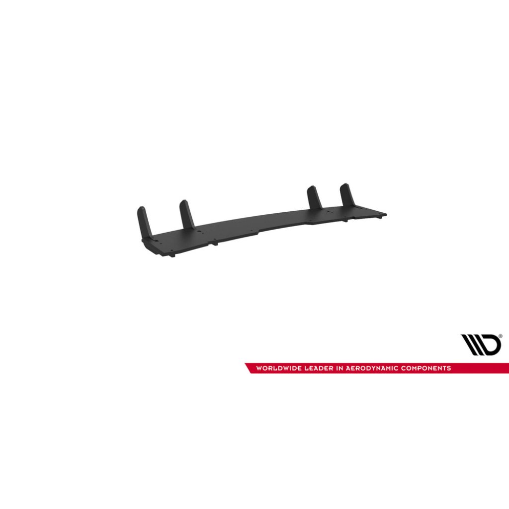 Maxton Design "Street Pro" difuzor zadního nárazníku pro Audi RS5 F5, plast ABS bez povrchové úpravy, Coupe / Sportback, s černou a červenou linkou