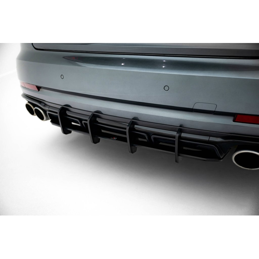 Maxton Design "Street Pro" difuzor zadního nárazníku pro Audi S8 D5 Facelift, plast ABS bez povrchové úpravy