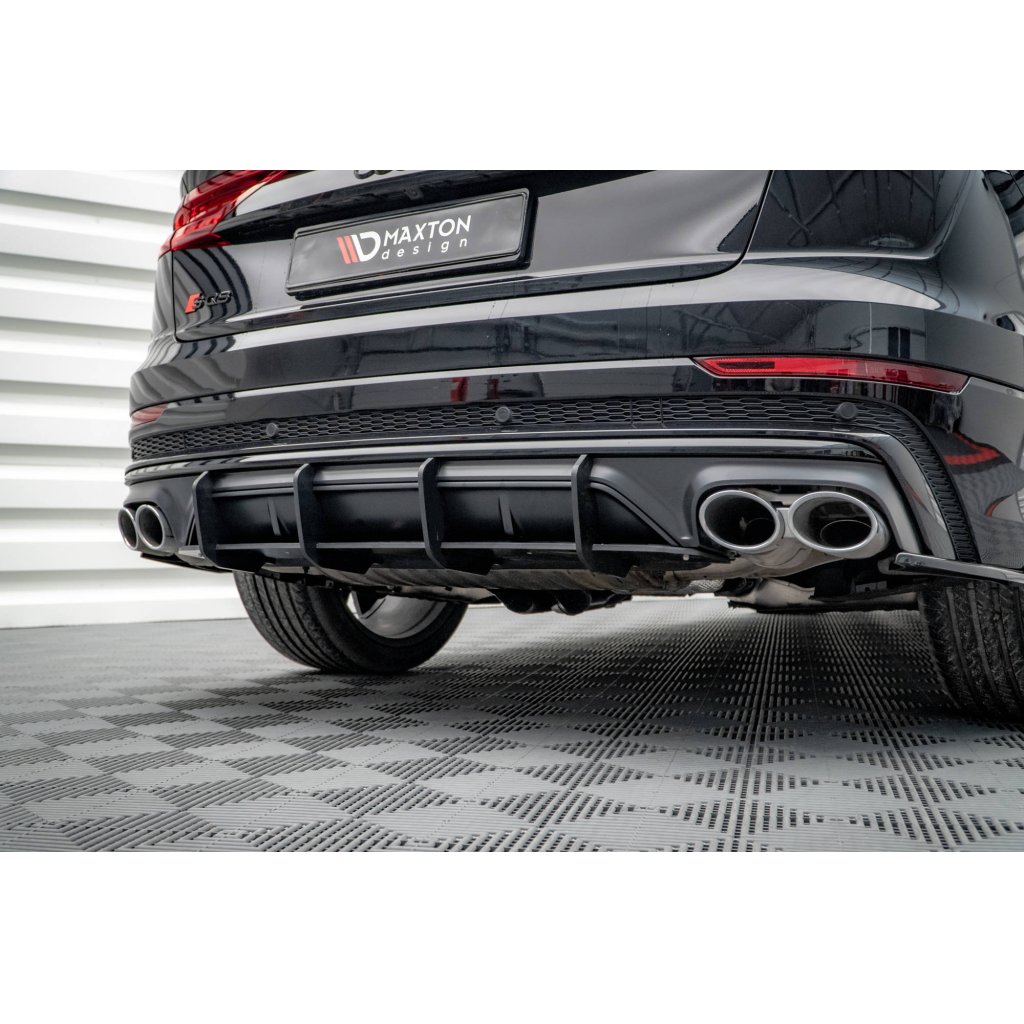 Maxton Design "Street Pro" difuzor zadního nárazníku pro Audi SQ8 Mk 1, plast ABS bez povrchové úpravy