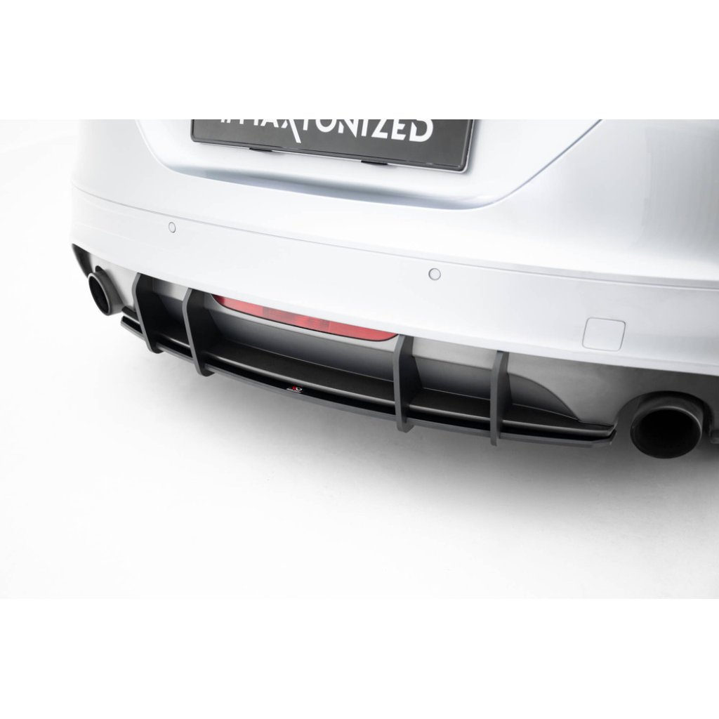 Maxton Design "Street Pro" difuzor zadního nárazníku pro Audi TT 8J Facelift, plast ABS bez povrchové úpravy, S-Line
