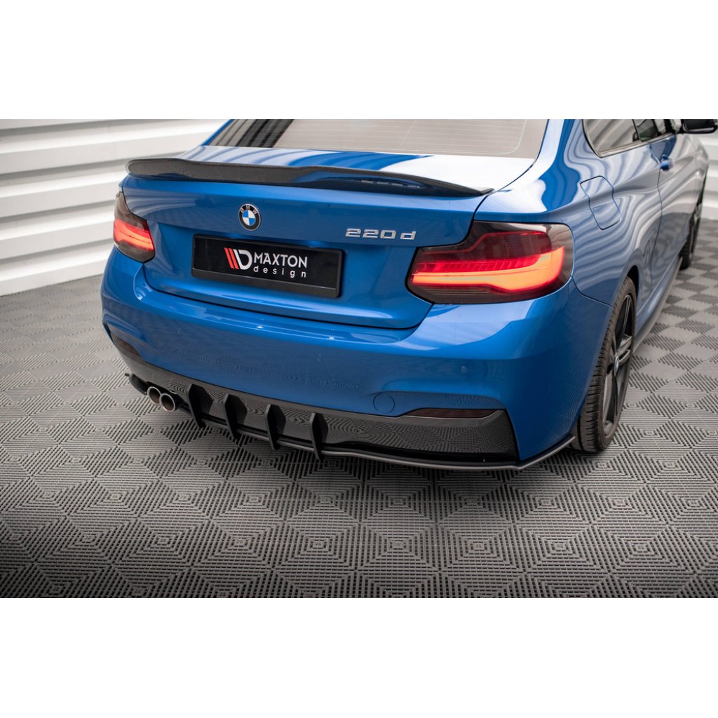Maxton Design "Street Pro" difuzor zadního nárazníku pro BMW řada 2 F22, plast ABS bez povrchové úpravy, M-pack