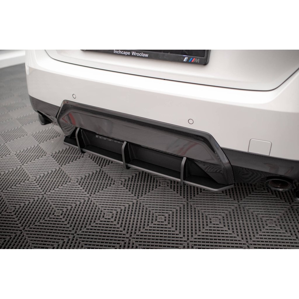 Maxton Design "Street Pro" difuzor zadního nárazníku pro BMW řada 2 G42 M-Pack, plast ABS bez povrchové úpravy, s červenou linkou