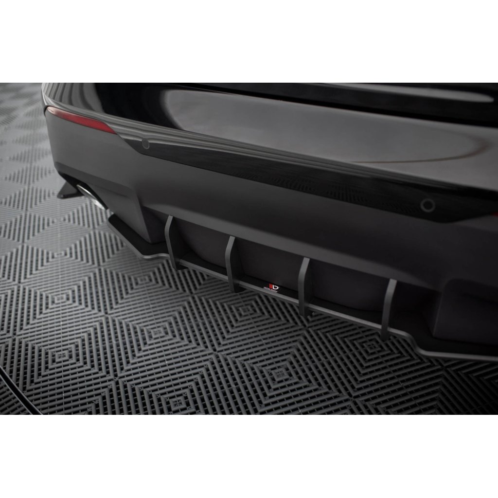 Maxton Design "Street Pro" difuzor zadního nárazníku pro BMW řada 2 G42 Standard, plast ABS bez povrchové úpravy, s černou a červenou linkou