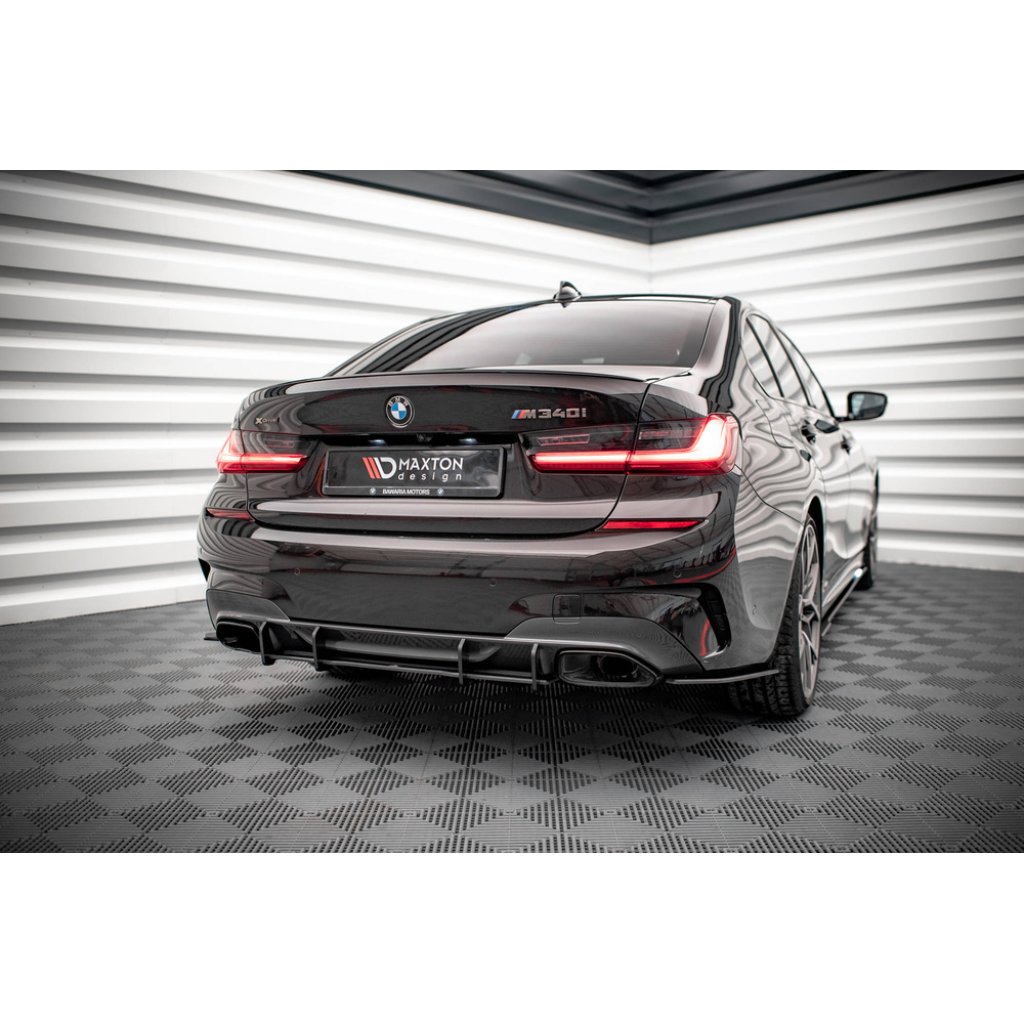 Maxton Design "Street Pro" difuzor zadního nárazníku pro BMW řada 3 G20 M-Pack, G21 M-Pack, plast ABS bez povrchové úpravy, M340