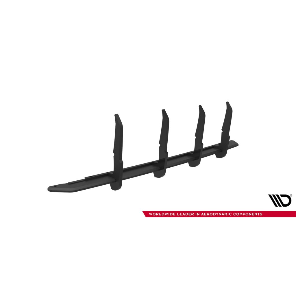 Maxton Design "Street Pro" difuzor zadního nárazníku pro BMW řada 4 G22/M440i, G23, plast ABS bez povrchové úpravy, Coupe / M440i Cabrio, s červenou linkou