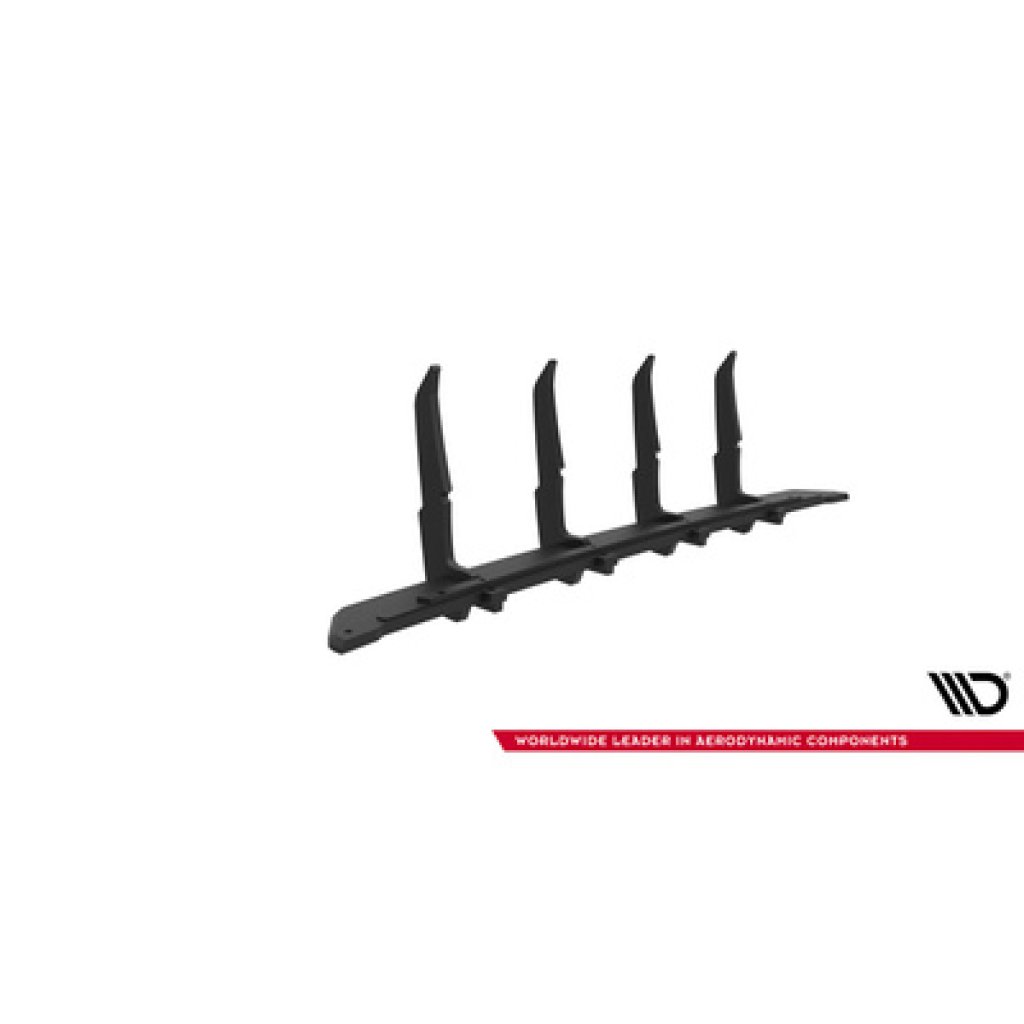 Maxton Design "Street Pro" difuzor zadního nárazníku pro BMW řada 4 G22/M440i, G23, plast ABS bez povrchové úpravy, Coupe / M440i Cabrio, s červenou linkou