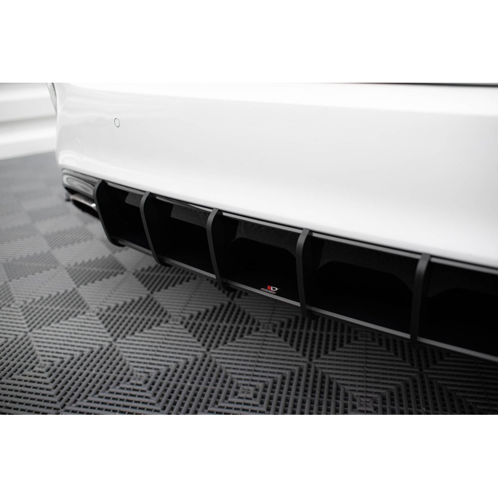 Maxton Design "Street Pro" difuzor zadního nárazníku pro Kia Cee'd Mk 3/ProCeed GT, plast ABS bez povrchové úpravy, s černou a červenou linkou