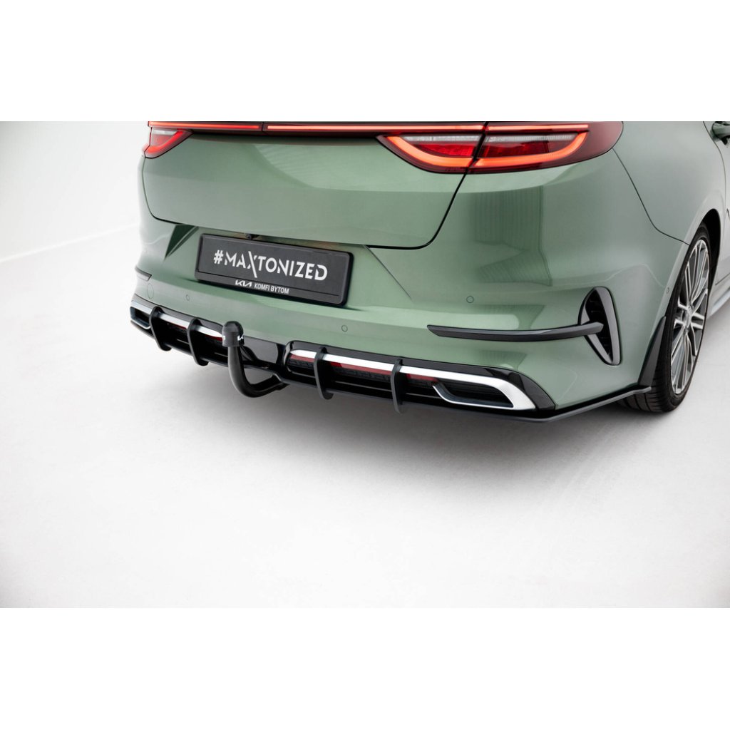 Maxton Design "Street Pro" difuzor zadního nárazníku pro Kia Proceed Mk1 Facelift GT, plast ABS bez povrchové úpravy, GT-Line