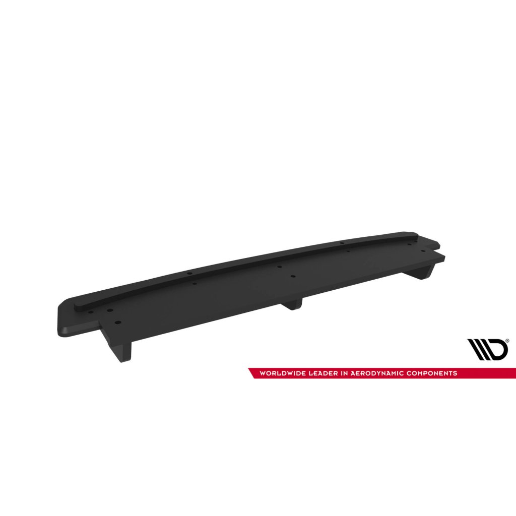 Maxton Design "Street Pro" difuzor zadního nárazníku pro Mitsubishi Lancer Evo Mk10, plast ABS bez povrchové úpravy, s černou a červenou linkou
