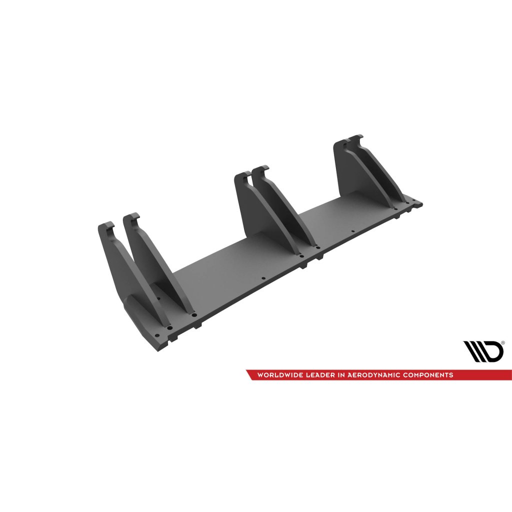 Maxton Design "Street Pro" difuzor zadního nárazníku pro Volkswagen Golf R Mk7, plast ABS bez povrchové úpravy