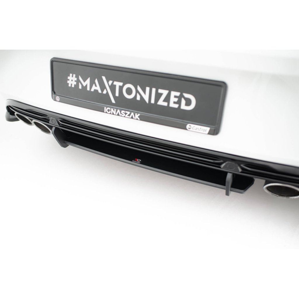 Maxton Design "Street Pro" difuzor zadního nárazníku pro Volkswagen T-roc R Mk1, plast ABS bez povrchové úpravy