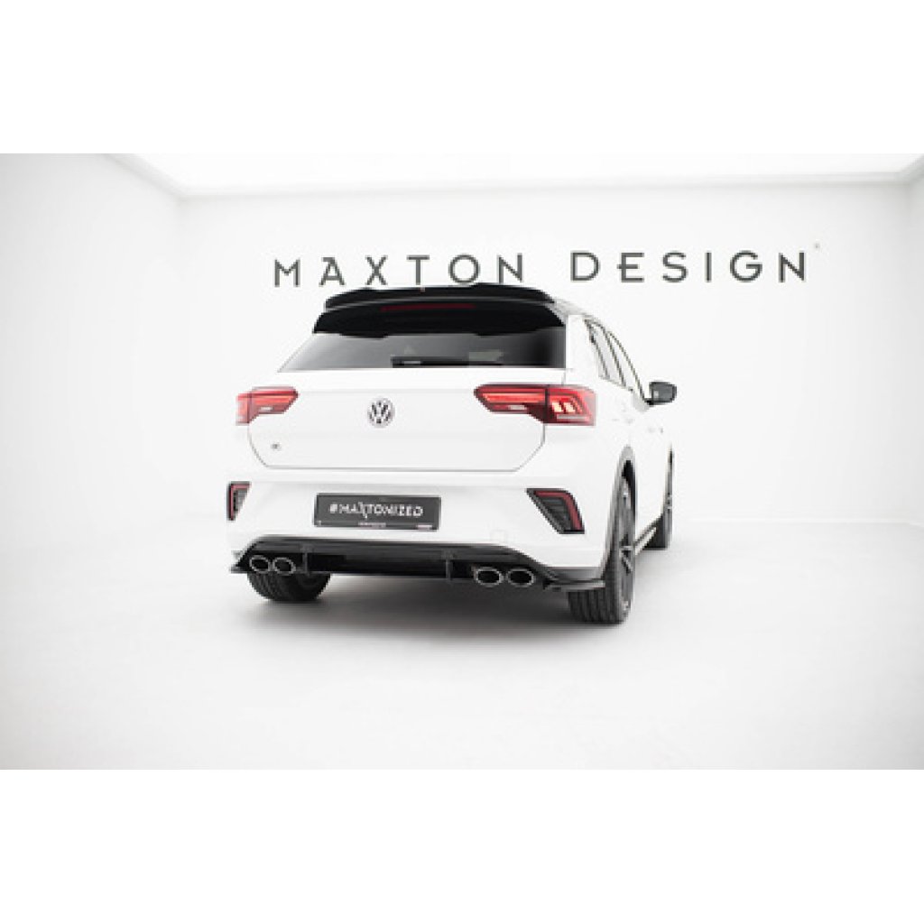 Maxton Design "Street Pro" difuzor zadního nárazníku pro Volkswagen T-roc R Mk1, plast ABS bez povrchové úpravy