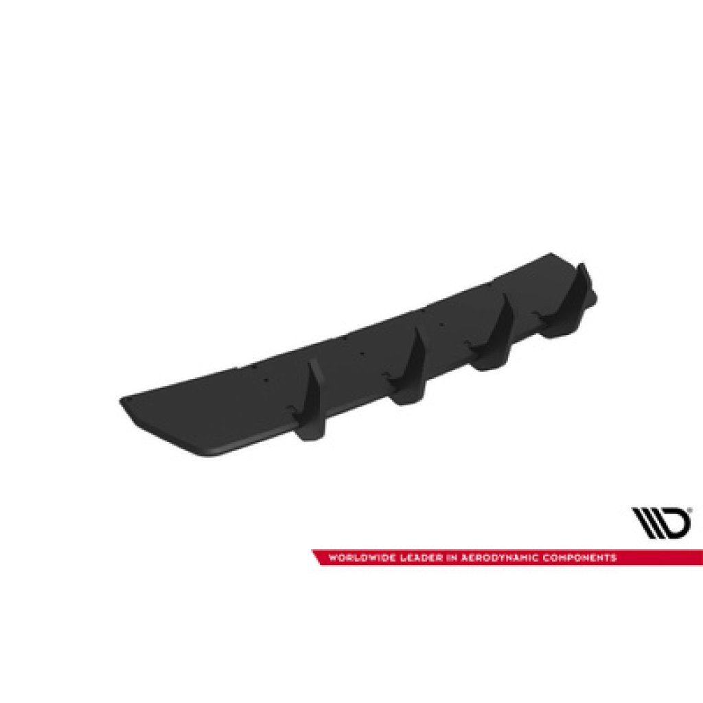 Maxton Design "Street Pro" difuzor zadního nárazníku v.2 pro Audi RS3 8V FL, plast ABS bez povrchové úpravy, Sedan, s černou a červenou linkou