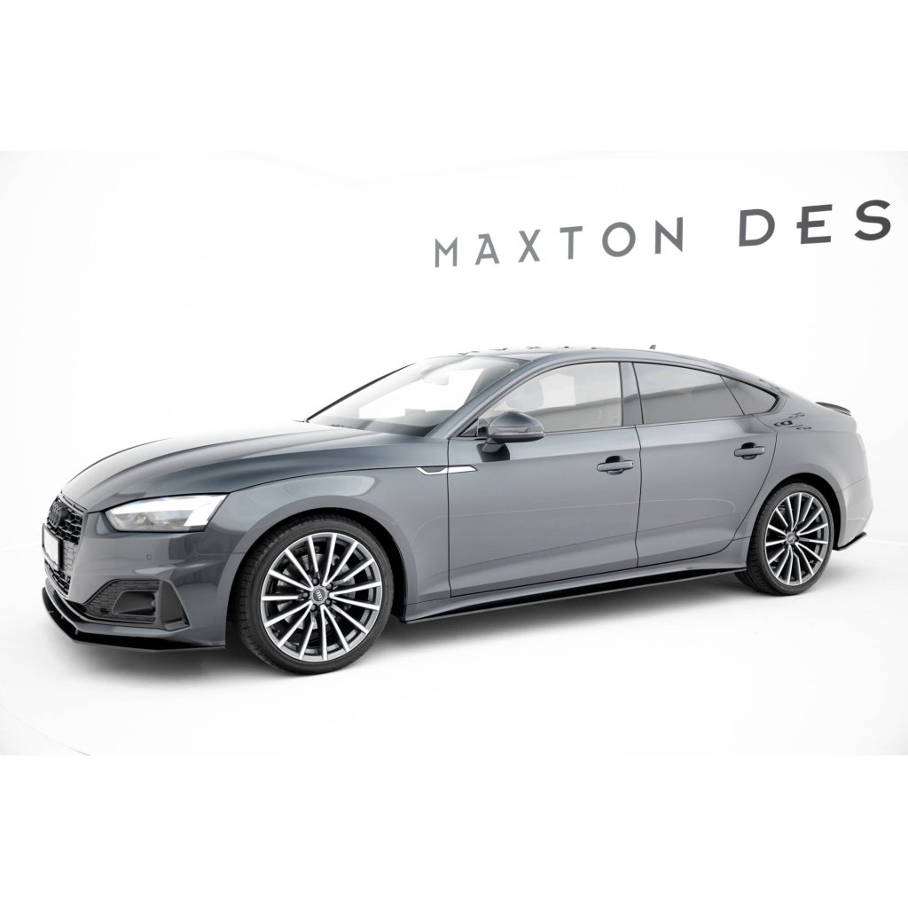 Maxton Design "Street Pro" difuzory pod boční prahy pro Audi A5 F5 Facelift, plast ABS bez povrchové úpravy, Sportback