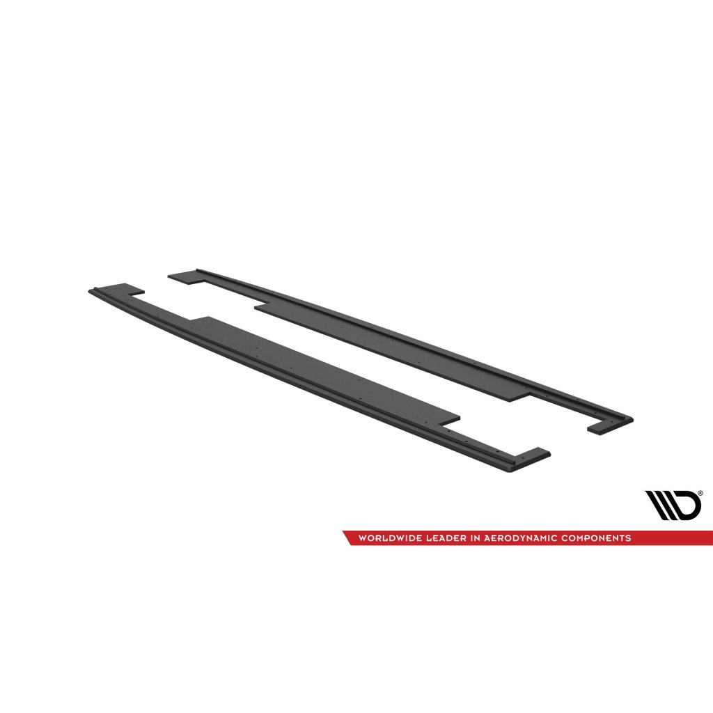 Maxton Design "Street Pro" difuzory pod boční prahy pro Audi A7 C7, plast ABS bez povrchové úpravy, S-Line