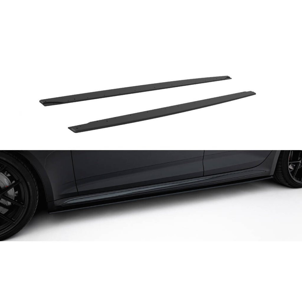Maxton Design "Street Pro" difuzory pod boční prahy pro Audi RS5 F5, plast ABS bez povrchové úpravy, Sportback