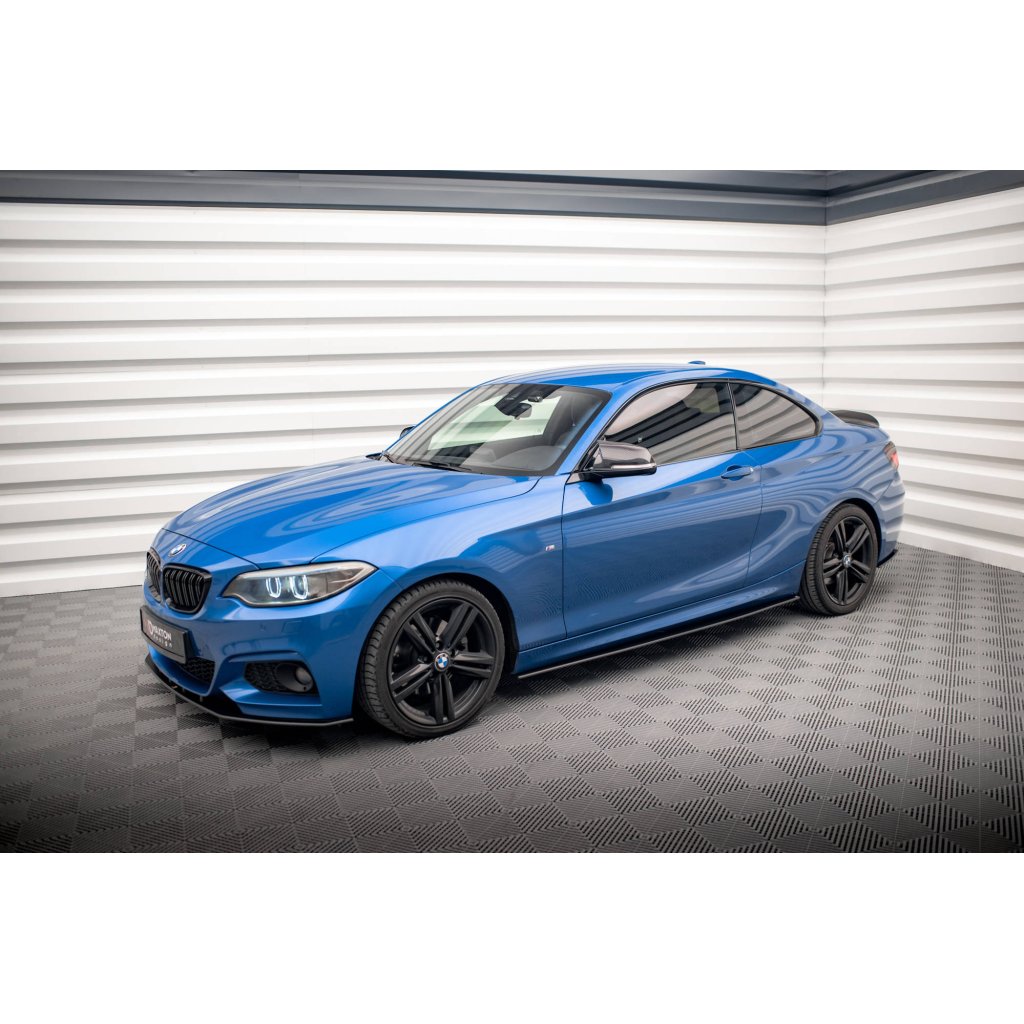 Maxton Design "Street Pro" difuzory pod boční prahy pro BMW řada 2 F22, plast ABS bez povrchové úpravy, M-pack
