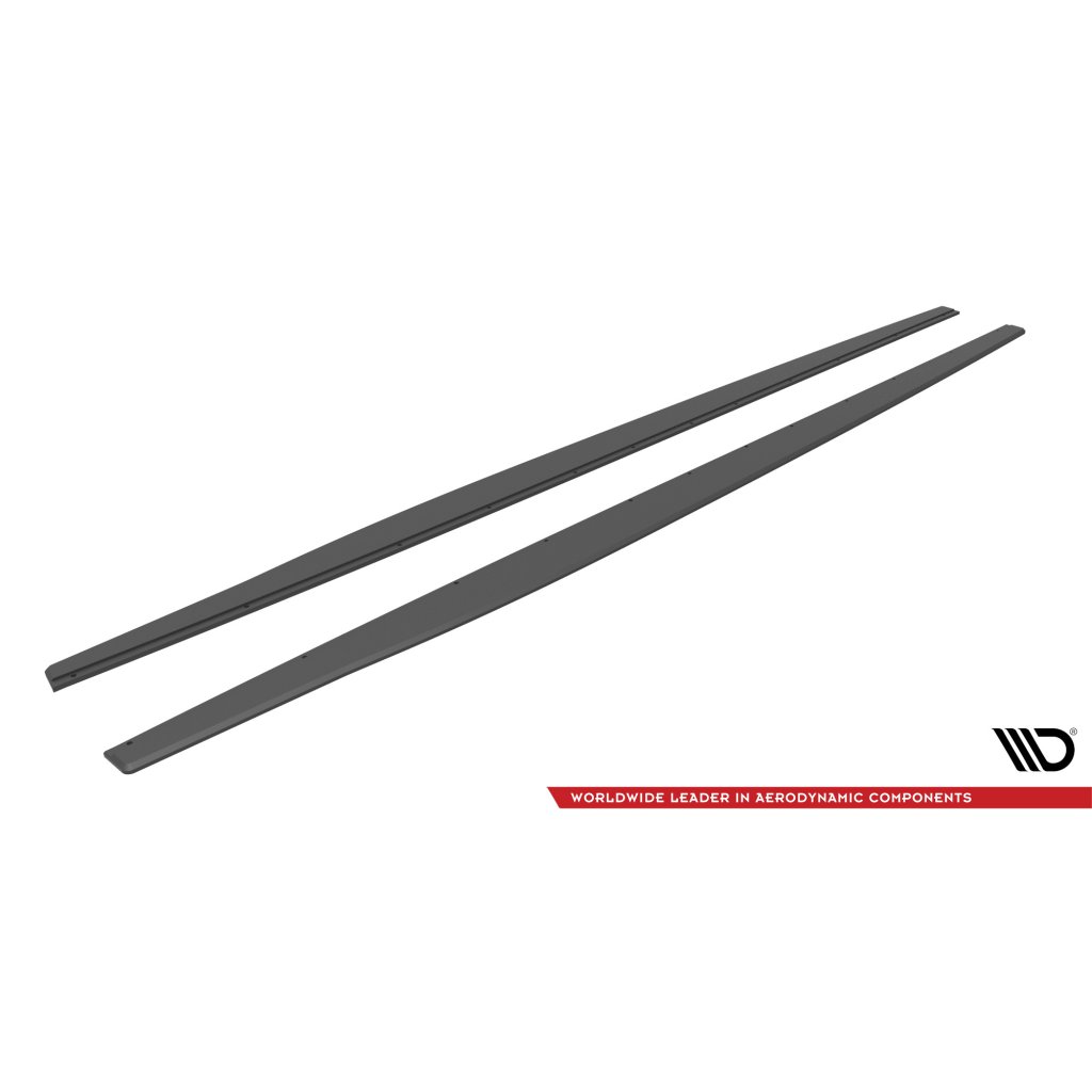 Maxton Design "Street Pro" difuzory pod boční prahy pro BMW řada 2 F22, plast ABS bez povrchové úpravy, M-pack