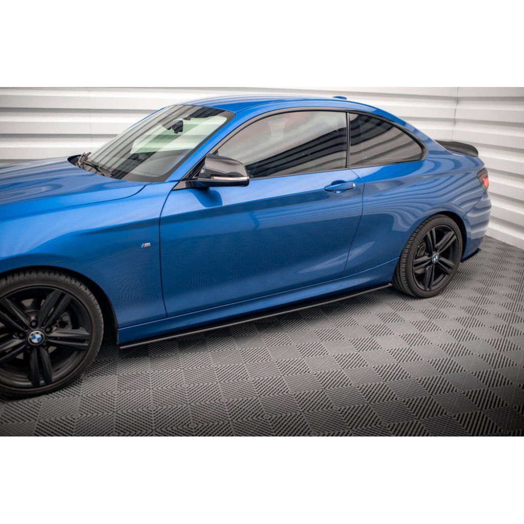 Maxton Design "Street Pro" difuzory pod boční prahy pro BMW řada 2 F22, plast ABS bez povrchové úpravy, M-pack