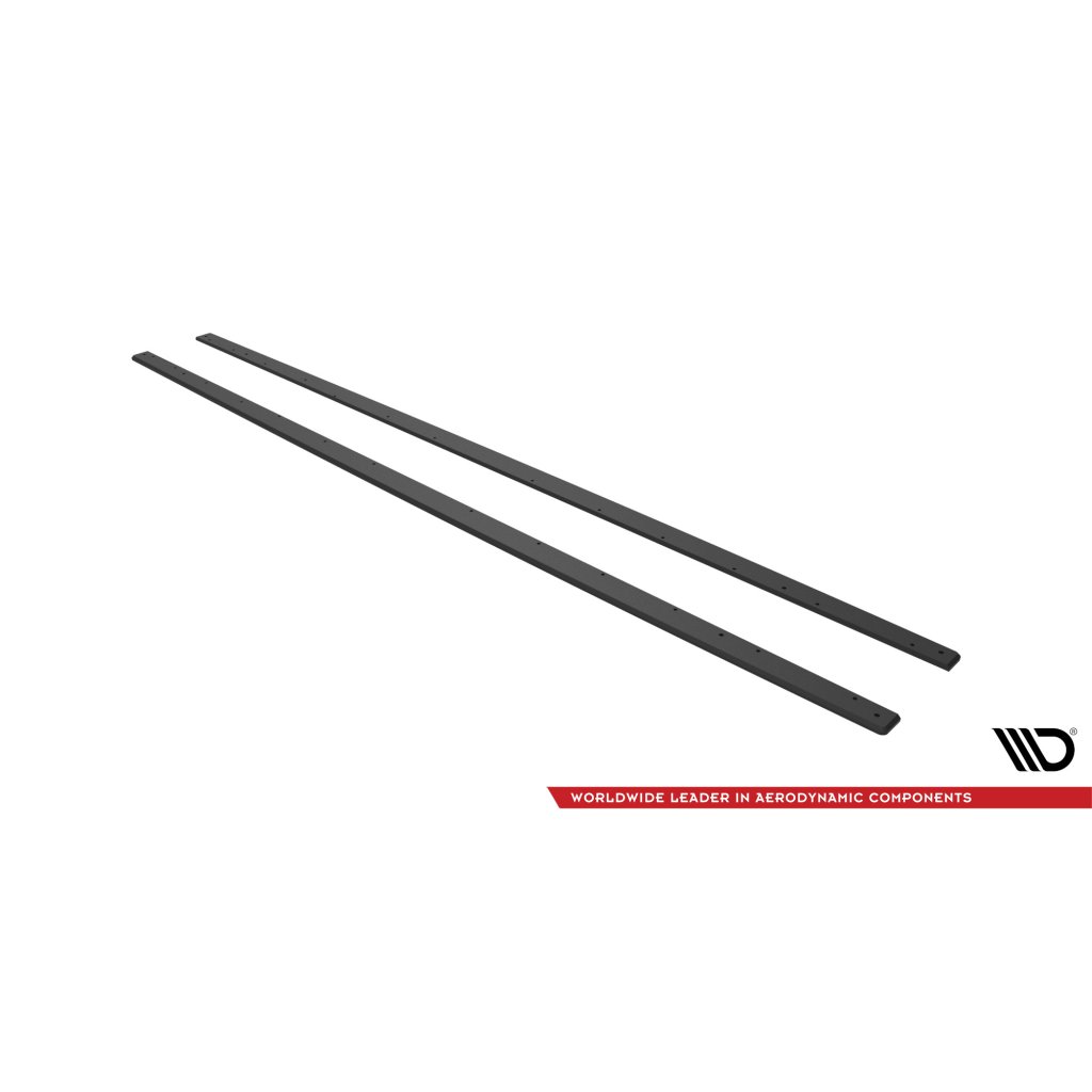 Maxton Design "Street Pro" difuzory pod boční prahy pro BMW řada 2 G42 M240i, G42 M-Pack, plast ABS bez povrchové úpravy, s červenou linkou