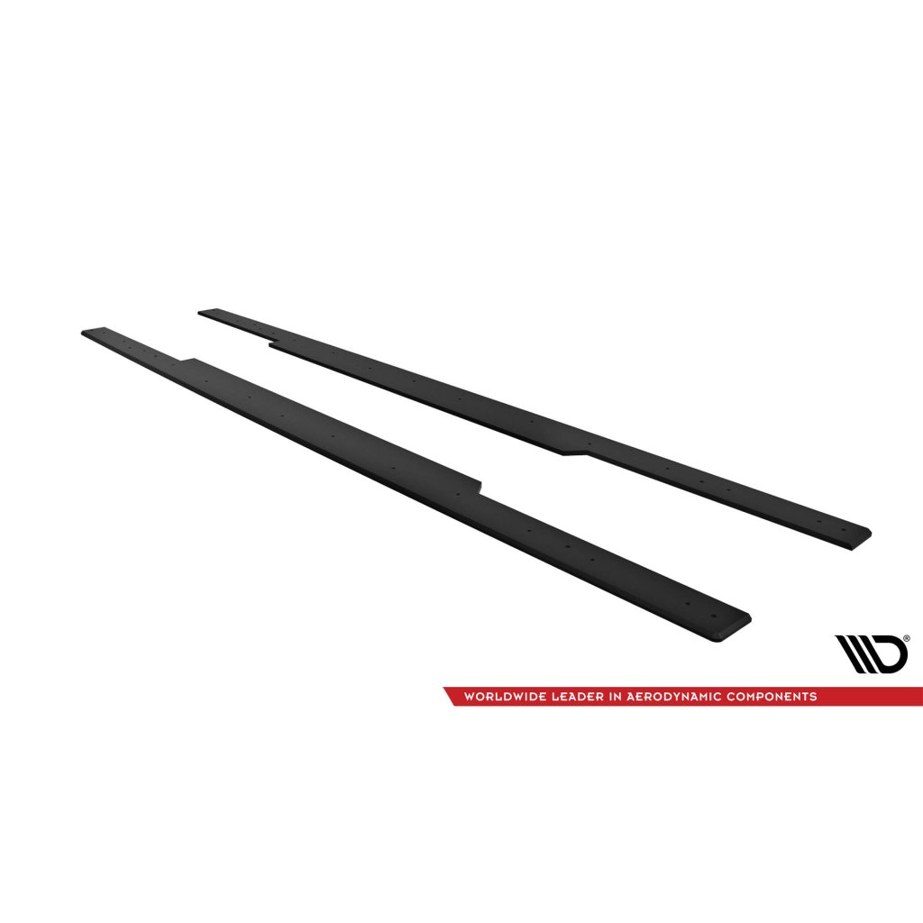 Maxton Design "Street Pro" difuzory pod boční prahy pro BMW řada 2 G42 Standard, plast ABS bez povrchové úpravy, s červenou linkou