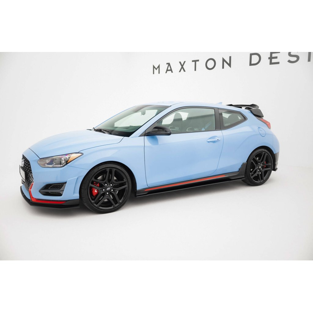 Maxton Design "Street Pro" difuzory pod boční prahy pro Hyundai Veloster N Mk2, plast ABS bez povrchové úpravy