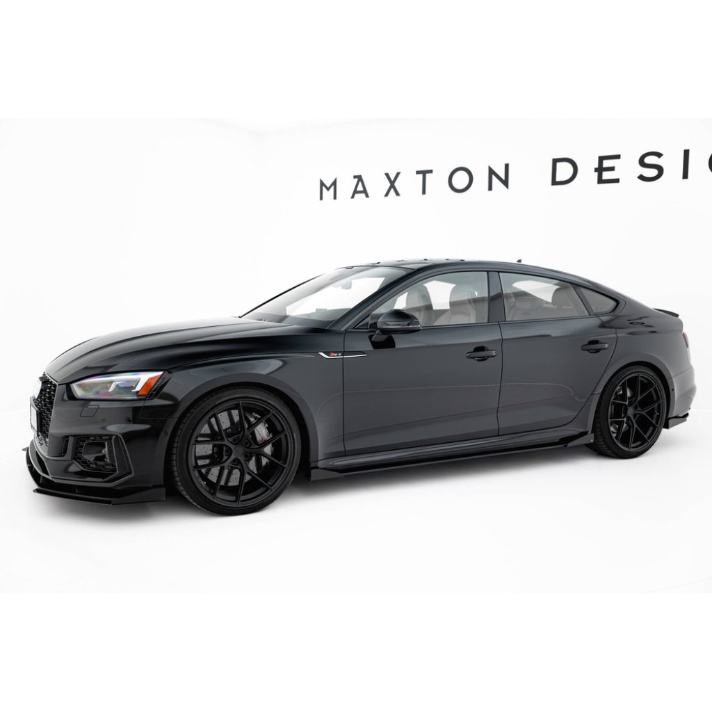 Maxton Design "Street Pro" difuzory pod boční prahy s křidélky pro Audi RS5 F5, plast ABS bez povrchové úpravy, Sportback
