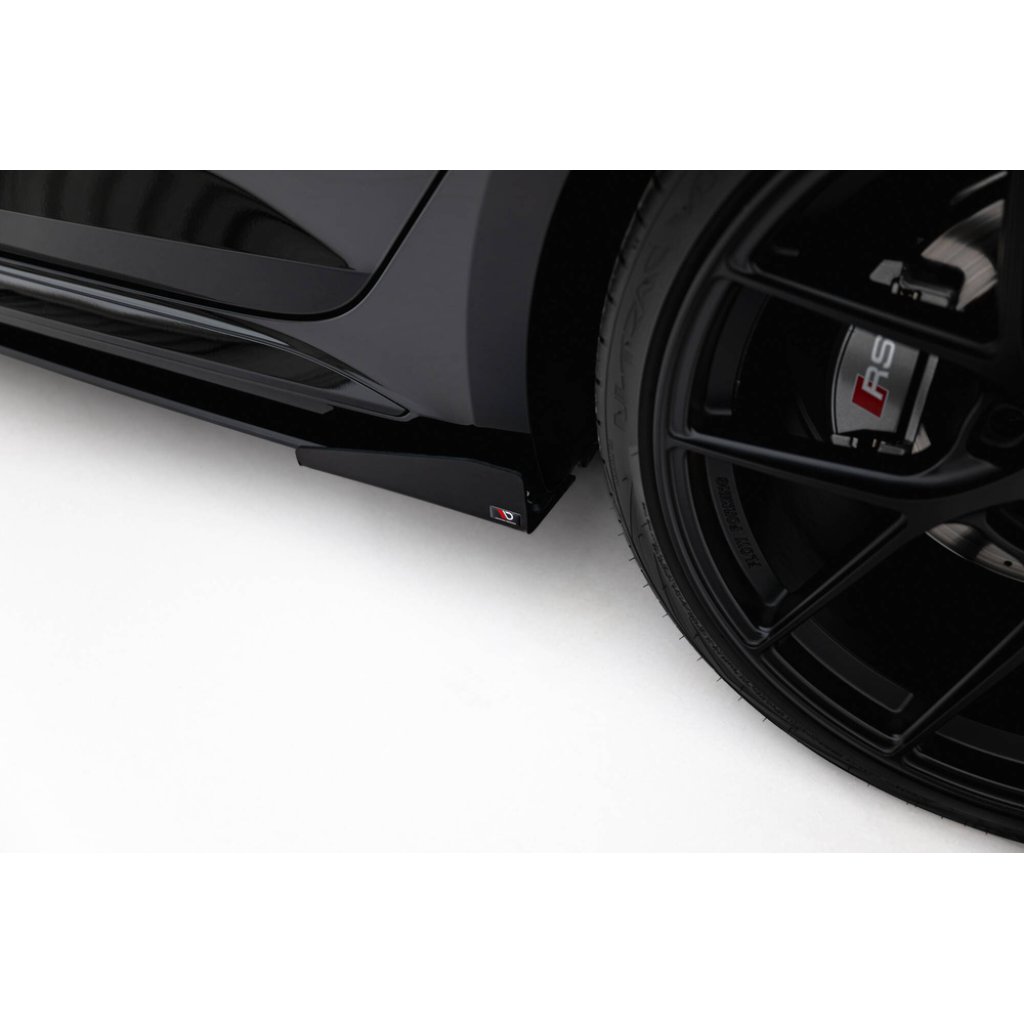 Maxton Design "Street Pro" difuzory pod boční prahy s křidélky pro Audi RS5 F5, plast ABS bez povrchové úpravy, Sportback