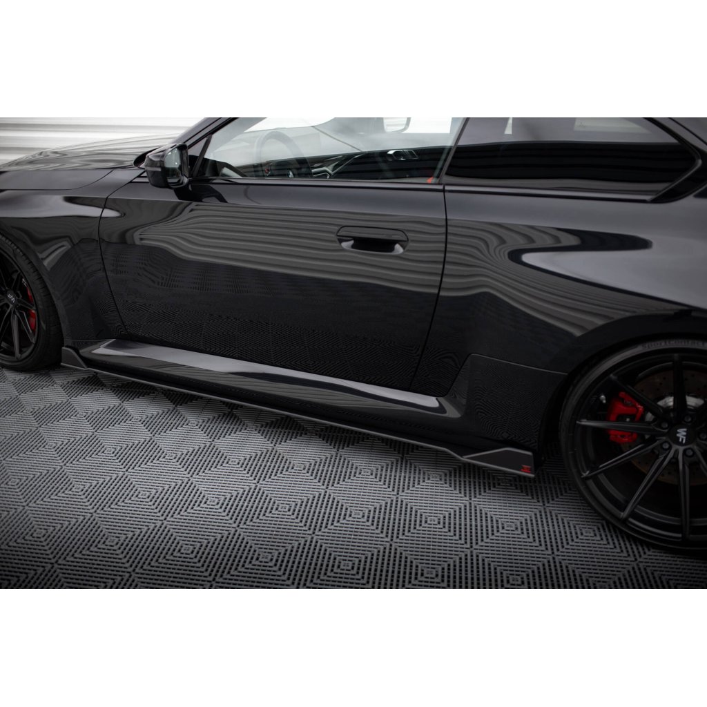 Maxton Design "Street Pro" difuzory pod boční prahy ver.2 pro BMW M2 G87, plast ABS bez povrchové úpravy