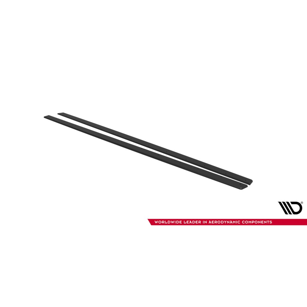 Maxton Design "Street Pro" difuzory pod boční prahy ver.2 pro Volkswagen Golf GTE Mk8, Mk8 Facelift, plast ABS bez povrchové úpravy