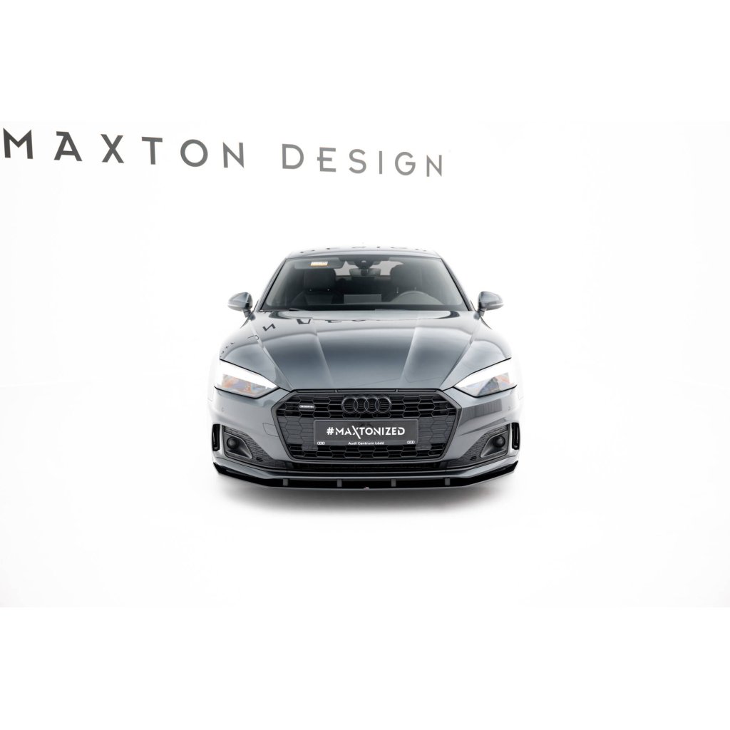 Maxton Design "Street Pro" spoiler pod přední nárazník pro Audi A5 F5 Facelift, plast ABS bez povrchové úpravy, Sportback/Coupe