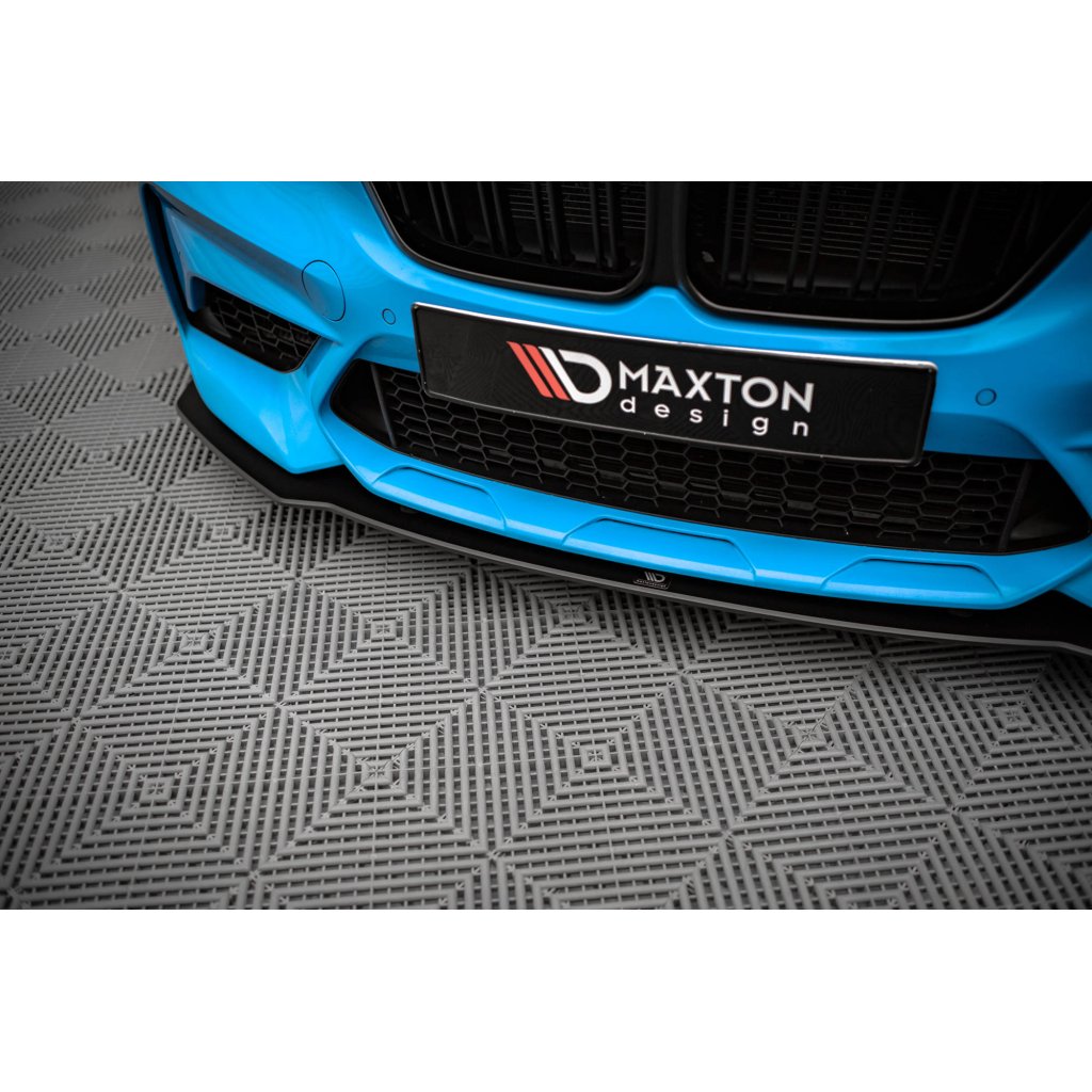 Maxton Design "Street Pro" spoiler pod přední nárazník pro BMW M2 F87, plast ABS bez povrchové úpravy, s červenou linkou