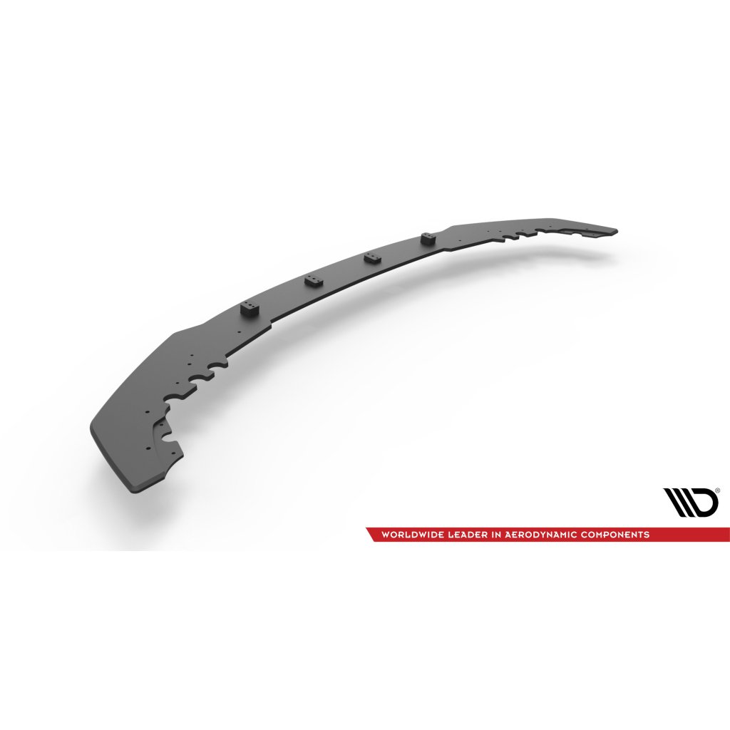 Maxton Design "Street Pro" spoiler pod přední nárazník pro BMW M2 F87, plast ABS bez povrchové úpravy, s červenou linkou