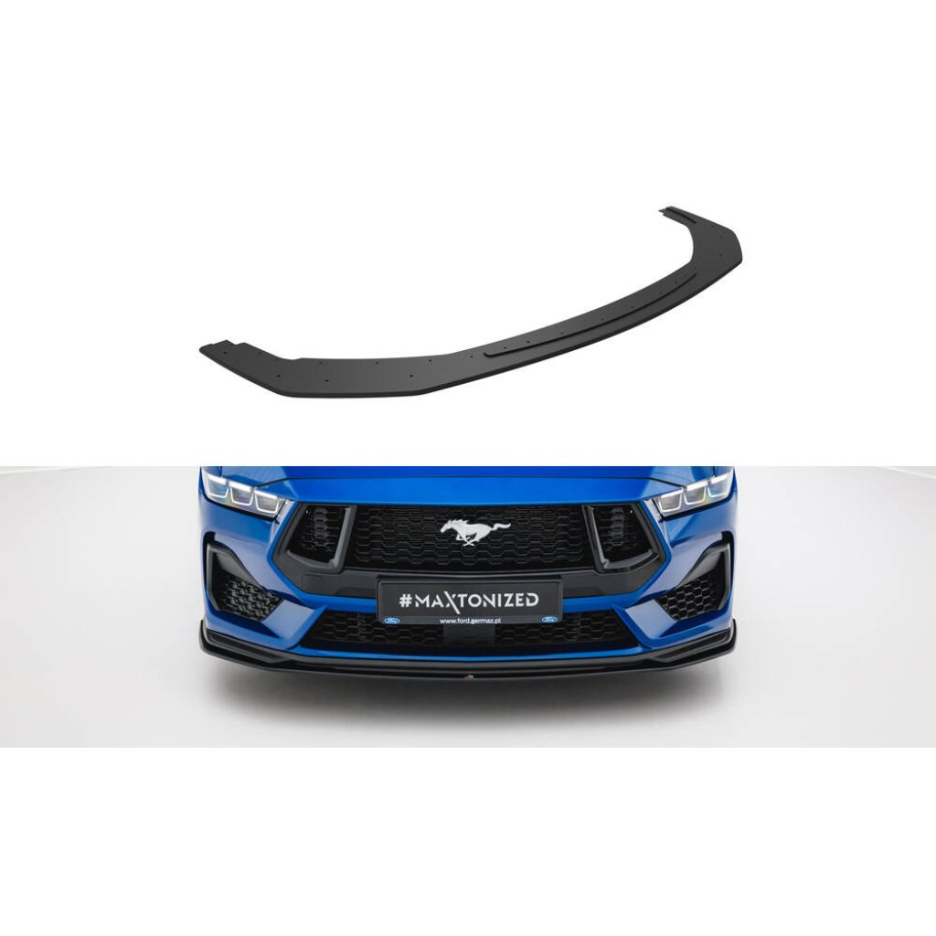 Maxton Design "Street Pro" spoiler pod přední nárazník pro Ford Mustang Mk7 GT, plast ABS bez povrchové úpravy