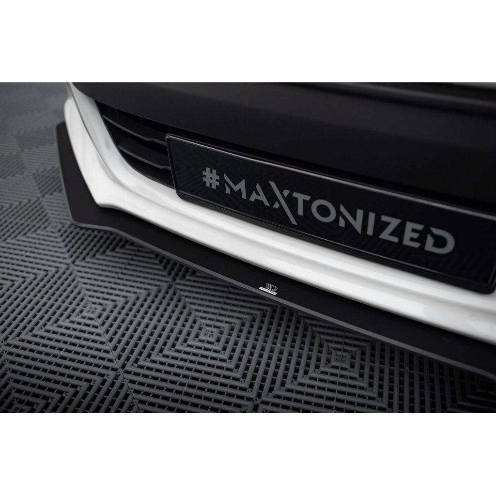 Maxton Design "Street Pro" spoiler pod přední nárazník pro Subaru BRZ Mk1, plast ABS bez povrchové úpravy, s černou a červenou linkou