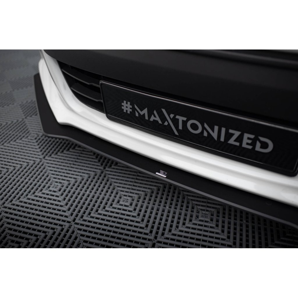 Maxton Design "Street Pro" spoiler pod přední nárazník pro Subaru BRZ Mk1, plast ABS bez povrchové úpravy, s černou a červenou linkou