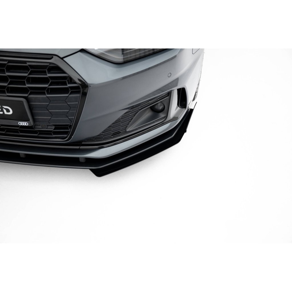Maxton Design "Street Pro" spoiler pod přední nárazník s křidélky pro Audi A5 F5 Facelift, plast ABS bez povrchové úpravy, Coupe/Sportback