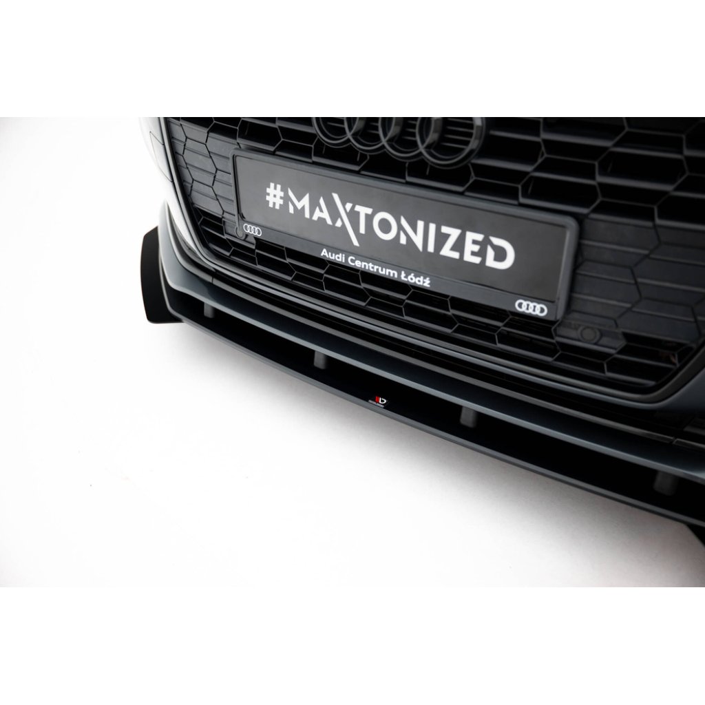 Maxton Design "Street Pro" spoiler pod přední nárazník s křidélky pro Audi A5 F5 Facelift, plast ABS bez povrchové úpravy, Coupe/Sportback