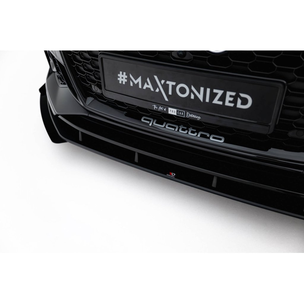 Maxton Design "Street Pro" spoiler pod přední nárazník s křidélky pro Audi RS5 F5, Coupe / Sportback