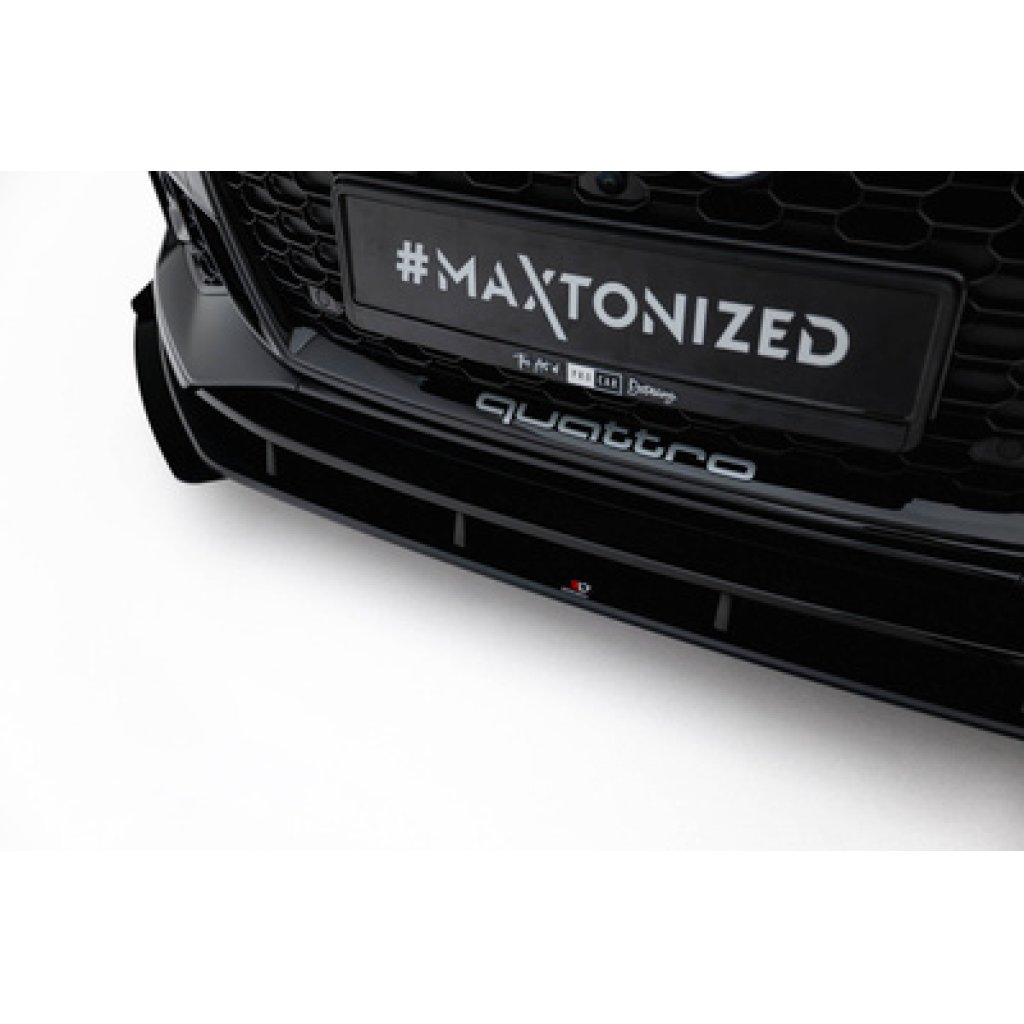 Maxton Design "Street Pro" spoiler pod přední nárazník s křidélky pro Audi RS5 F5, Coupe / Sportback