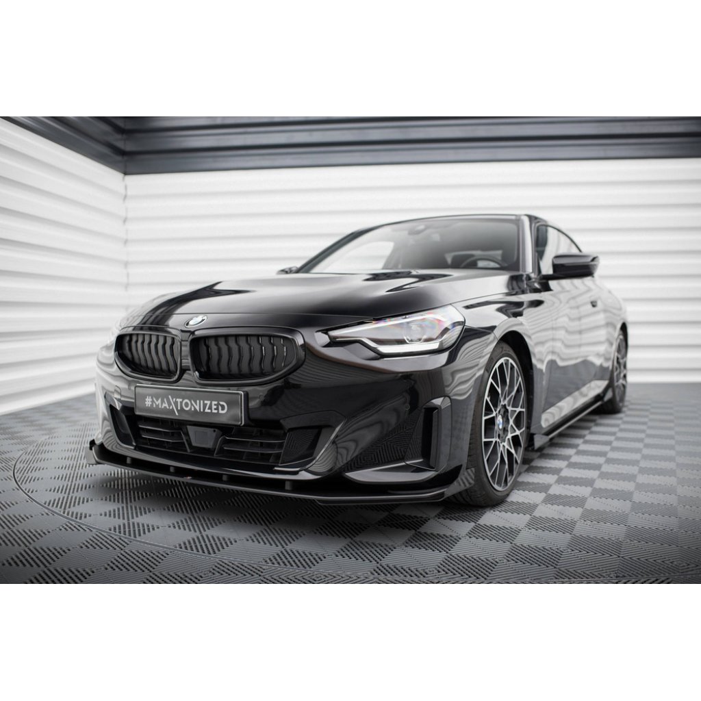 Maxton Design "Street Pro" spoiler pod přední nárazník s křidélky pro BMW řada 2 G42 Standard, plast ABS bez povrchové úpravy