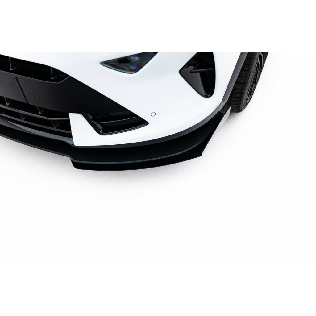 Maxton Design "Street Pro" spoiler pod přední nárazník s křidélky pro Cupra Formentor Mk1 Facelift, s černou a červenou linkou