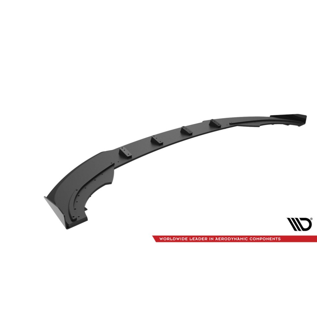 Maxton Design "Street Pro" spoiler pod přední nárazník s křidélky pro Cupra Formentor Mk1 Facelift, s černou a červenou linkou