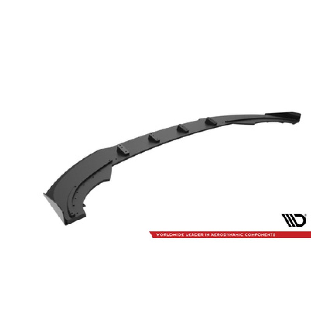 Maxton Design "Street Pro" spoiler pod přední nárazník s křidélky pro Cupra Formentor Mk1 Facelift, s černou a červenou linkou
