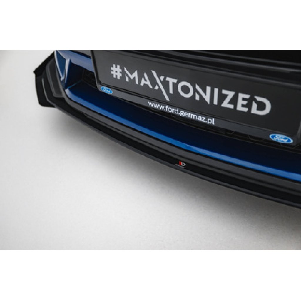 Maxton Design "Street Pro" spoiler pod přední nárazník s křidélky pro Ford Mustang Mk7 GT, plast ABS bez povrchové úpravy