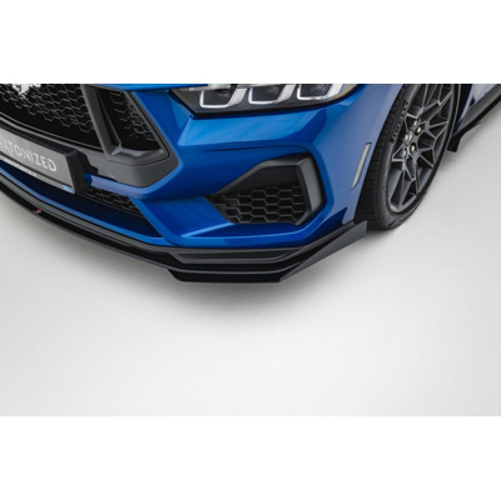 Maxton Design "Street Pro" spoiler pod přední nárazník s křidélky pro Ford Mustang Mk7 GT, plast ABS bez povrchové úpravy